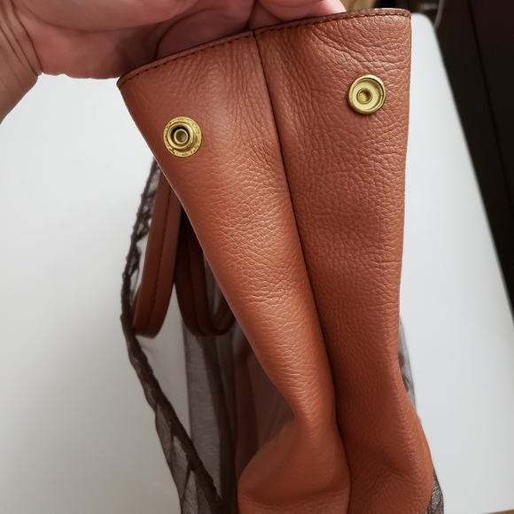 J. Crew Cognac Leather Tote - Picture 11 of 13
